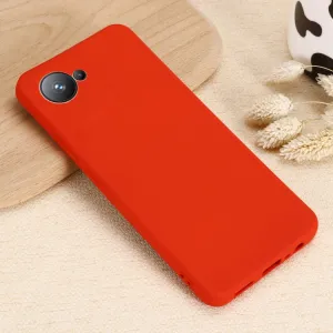 RUBBER Ochranný kryt pre Realme C30 červený