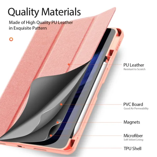 DUX DOMO Zaklápacie puzdro Xiaomi Pad 6 / Pad 6 Pro ružové