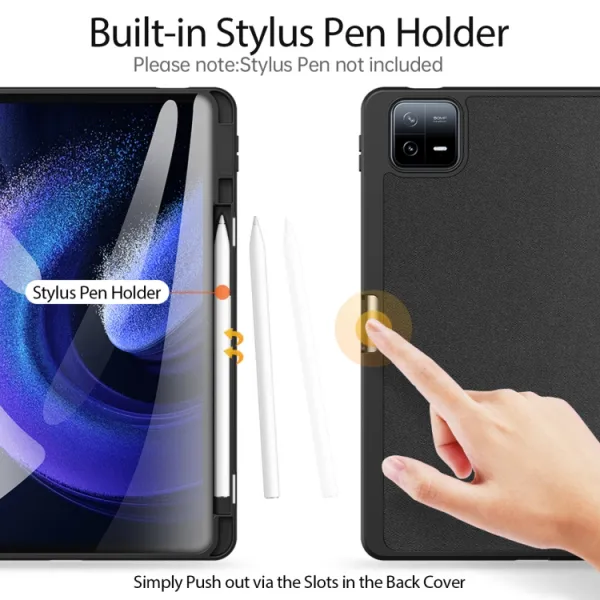 DUX DOMO Zaklápacie puzdro Xiaomi Pad 6 / Pad 6 Pro čierne