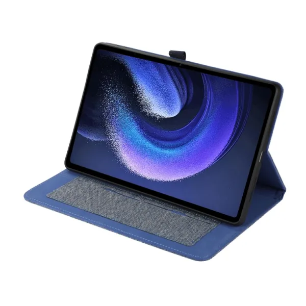 FABRIC Zaklápací obal pre Xiaomi Pad 6 / Pad 6 Pro modrý