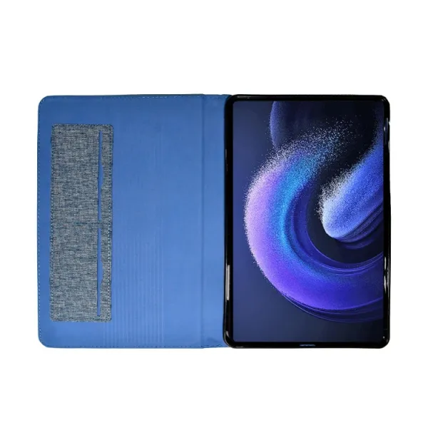 FABRIC Zaklápací obal pre Xiaomi Pad 6 / Pad 6 Pro modrý