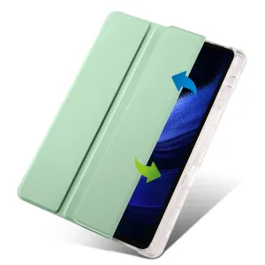 CRYSTAL Zaklápacie puzdro Xiaomi Pad 6 / Pad 6 Pro svetlozelené