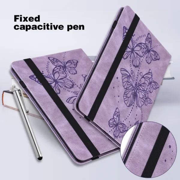 ART BUTTERFLY Zaklápacie puzdro pre Lenovo Tab P11 Gen 2 fialové