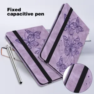ART BUTTERFLY Zaklápacie puzdro pre Lenovo Tab P11 Gen 2 fialové