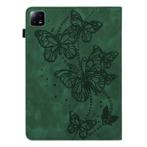 ART BUTTERFLIES Zaklápacie puzdro Xiaomi Pad 6 / Pad 6 Pro zelené