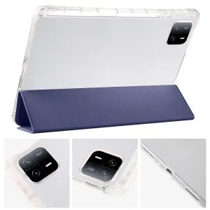CRYSTAL Zaklápacie puzdro Xiaomi Pad 6 / Pad 6 Pro tmavomodré