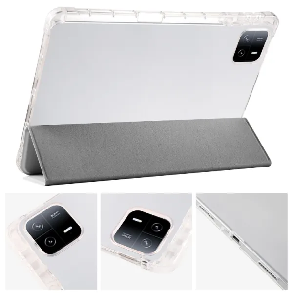 CRYSTAL Zaklápacie puzdro Xiaomi Pad 6 / Pad 6 Pro šedé