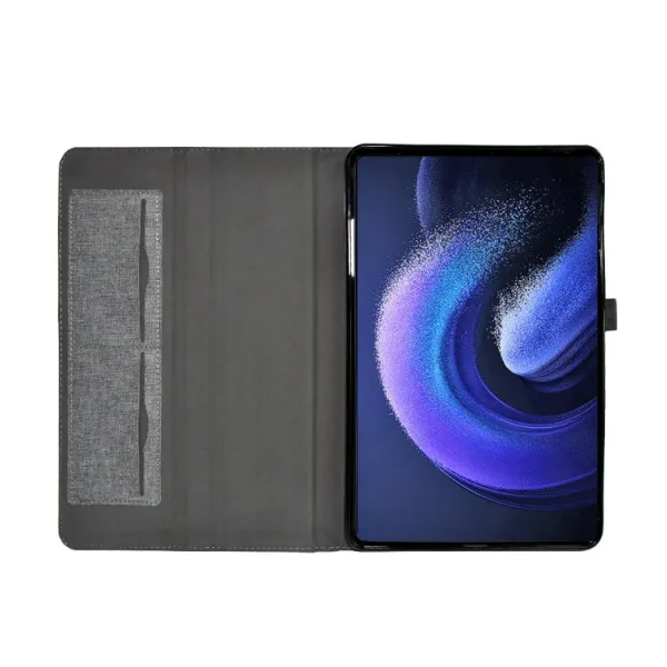 FABRIC Zaklápací obal pre Xiaomi Pad 6 / Pad 6 Pro šedý