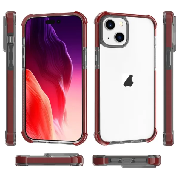 SPRING Ochranný kryt pre Apple iPhone 15 Plus bordový