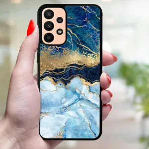 MY ART Ochranný obal Samsung Galaxy A13 BLUE MARBLE (141)