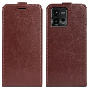 Vyklápacie puzdro Motorola Moto G72 hnedé