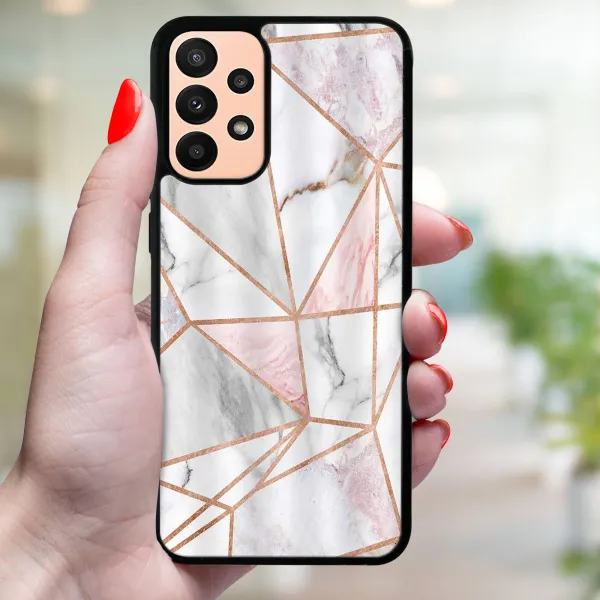 MY ART Ochranný obal Samsung Galaxy A13 PINK MARBLE (143)
