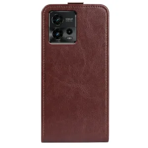 Vyklápacie puzdro Motorola Moto G72 hnedé