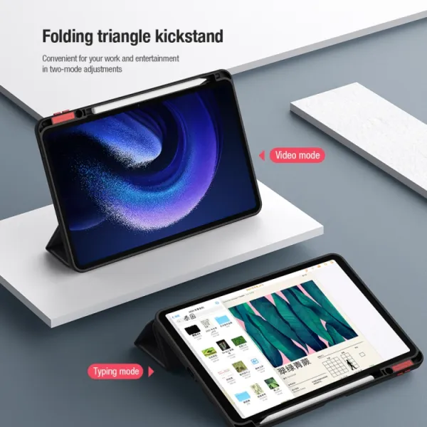 NILLKIN FLIP Zaklápacie puzdro pre Xiaomi Pad 6 / Pad 6 Pro čierne