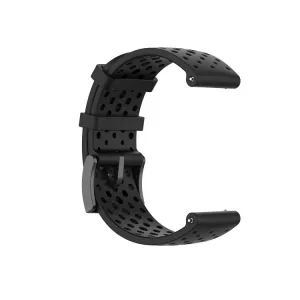 HOLE Silikónový remienok pre Suunto 9 / Suunto 7 / Suunto 9 Baro / Suunto Spartan Sport čierny