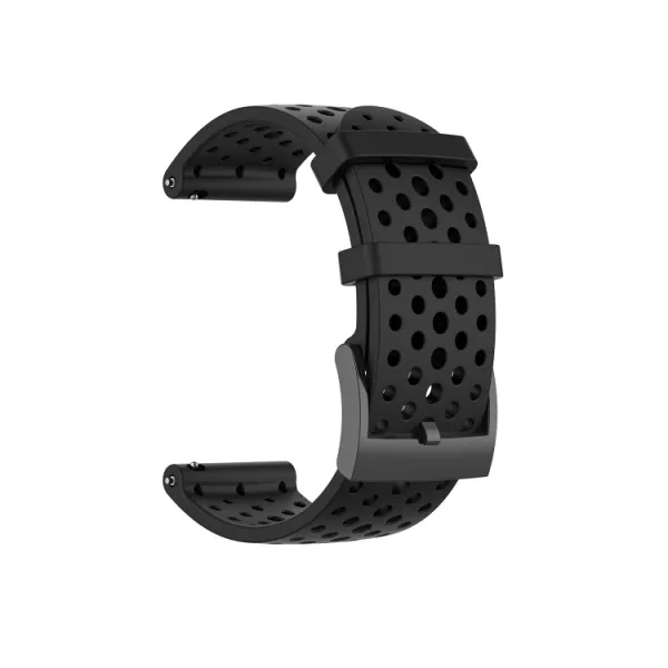 HOLE Silikónový remienok pre Suunto 9 / Suunto 7 / Suunto 9 Baro / Suunto Spartan Sport čierny