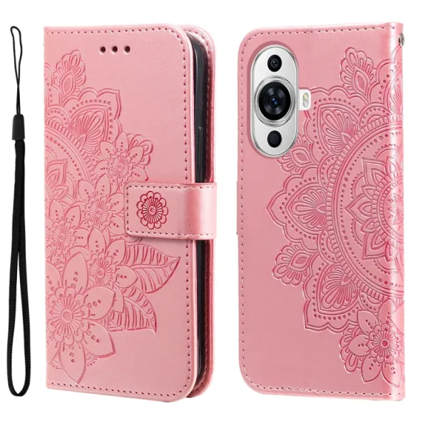 ART MANDALA Peňaženkové puzdro Huawei nova 11 ružové