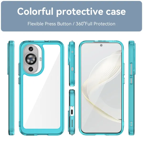 CRYSTAL Ochranný kryt pre Huawei nova 11 tyrkysový