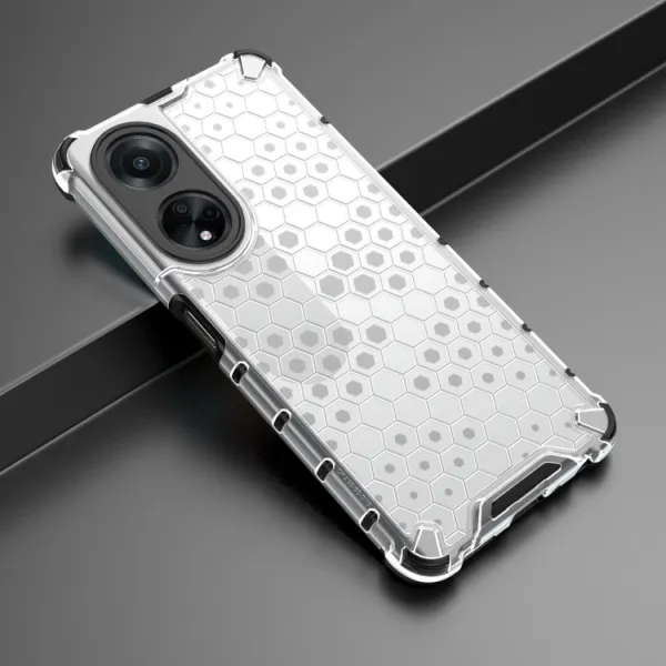 HONEYCOMB Ochranný kryt Oppo A98 5G biely