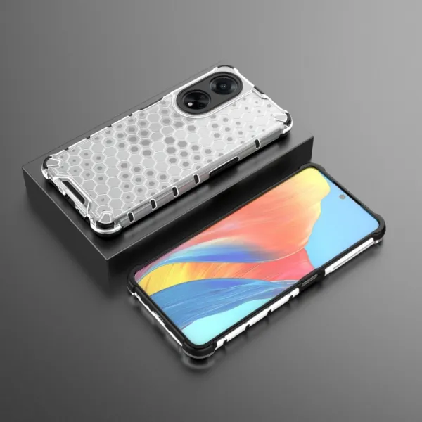 HONEYCOMB Ochranný kryt Oppo A98 5G biely