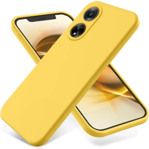 RUBBER Ochranný kryt pre Oppo A98 5G žltý