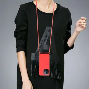 ROPE Kryt so šnúrkou Xiaomi Redmi 12C červený