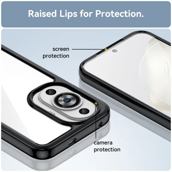 CRYSTAL Ochranný kryt pre Huawei nova 11 čierny