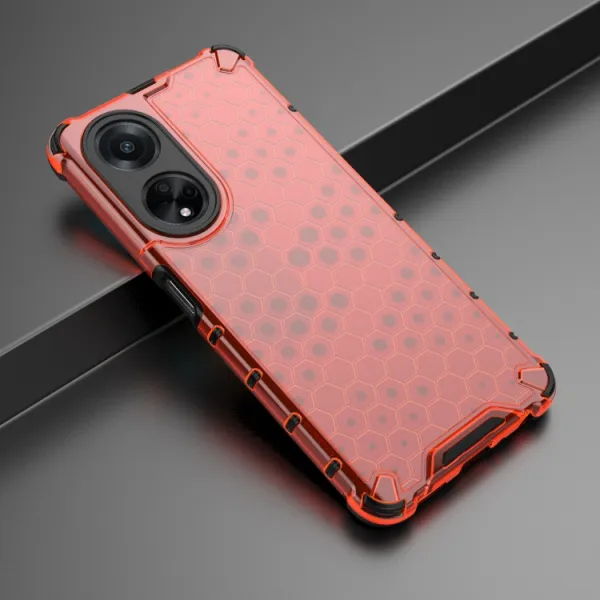 HONEYCOMB Ochranný kryt Oppo A98 5G červený