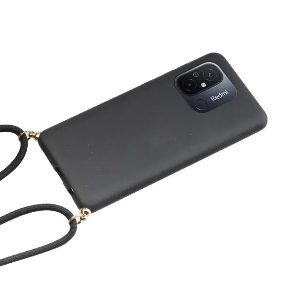 ROPE Kryt so šnúrkou Xiaomi Redmi 12C čierny