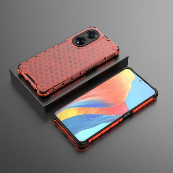 HONEYCOMB Ochranný kryt Oppo A98 5G červený