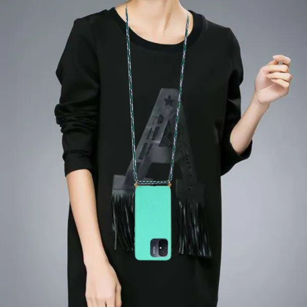 ROPE Kryt so šnúrkou Xiaomi Redmi 12C svetlozelený