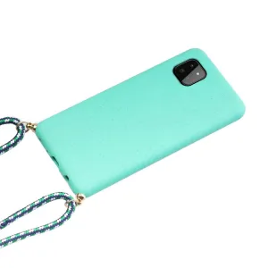 ROPE Kryt so šnúrkou Samsung Galaxy A22 5G svetlozelený