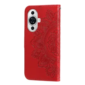 ART MANDALA Peňaženkové puzdro Huawei nova 11 červené