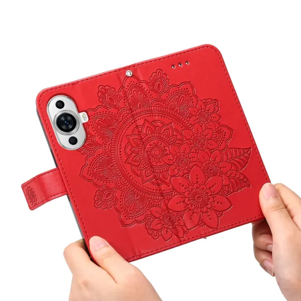 ART MANDALA Peňaženkové puzdro Huawei nova 11 červené