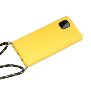 ROPE Kryt so šnúrkou Samsung Galaxy A22 5G žltý