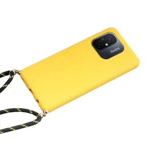 ROPE Kryt so šnúrkou Xiaomi Redmi 12C žltý