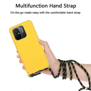 ROPE Kryt so šnúrkou Xiaomi Redmi 12C žltý