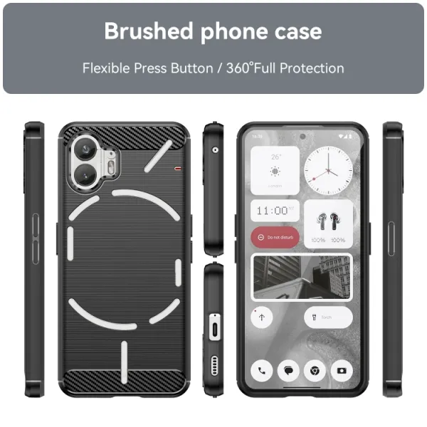 FLEXI TPU Kryt pre Nothing Phone 2 čierny