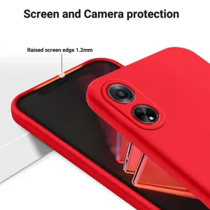RUBBER Ochranný kryt pre Oppo A98 5G červený