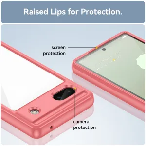 CRYSTAL Ochranný kryt pre Google Pixel 6a červený
