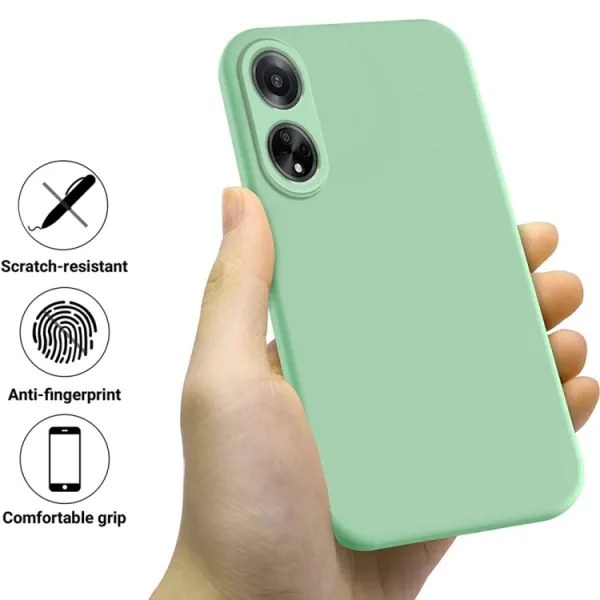 RUBBER Ochranný kryt pre Oppo A98 5G zelený