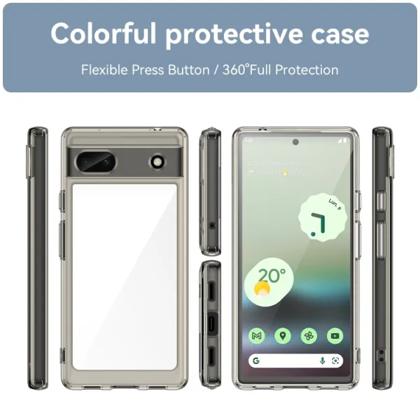 CRYSTAL Ochranný kryt pre Google Pixel 6a šedý