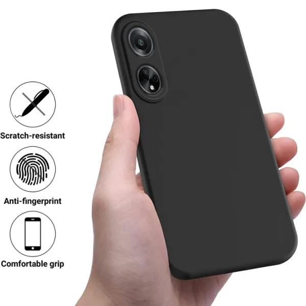 RUBBER Ochranný kryt pre Oppo A98 5G čierny