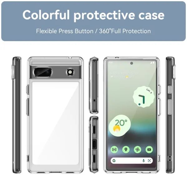 CRYSTAL Ochranný kryt pre Google Pixel 6a priehľadný