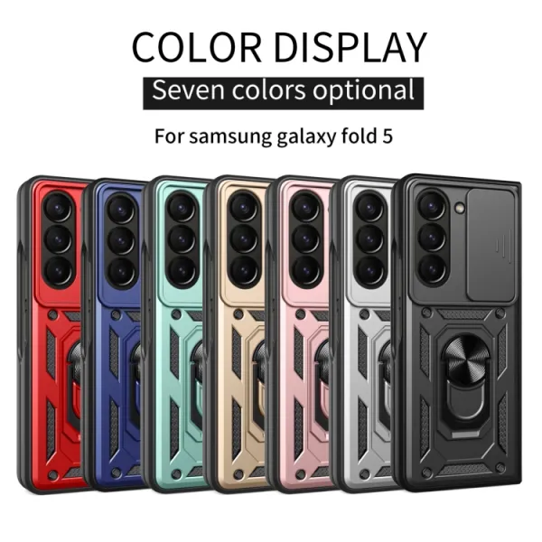 RING CAMERA Kryt s držiakom pre Samsung Galaxy Z Fold5 5G zelený