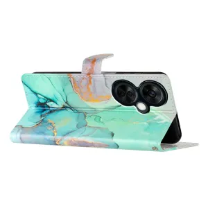 ART Peňaženkový kryt pre OnePlus Nord CE 3 Lite 5G GREEN MARBLE
