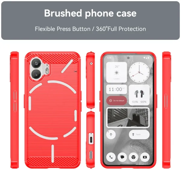 FLEXI TPU Kryt pre Nothing Phone 2 červený