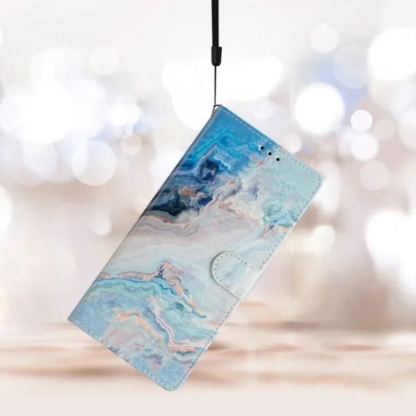 ART Peňaženkový kryt pre Samsung Galaxy A05s BLUE MARBLE