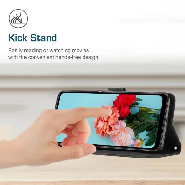 STRIPE Peňaženkové puzdro s remienkom Google Pixel 8 čierne