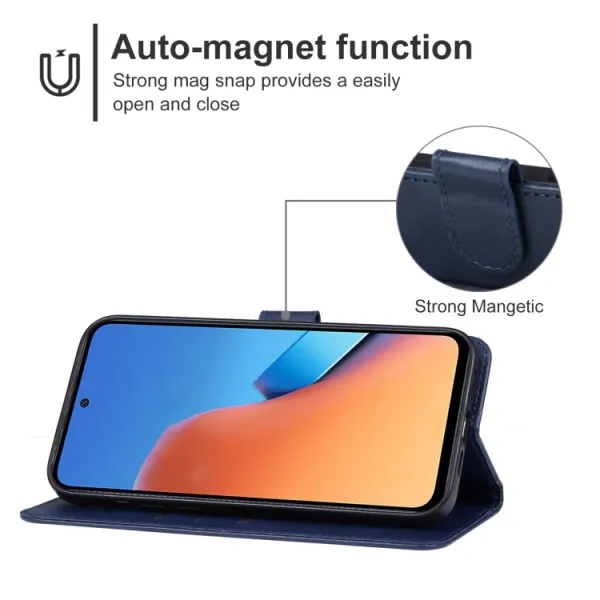 SMOOTH Peňaženkové puzdro pre Xiaomi Redmi 12 modré